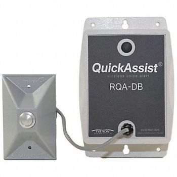 RITRON Wireless Call Button 2-Way Al/PC 5 in W, 787HC9