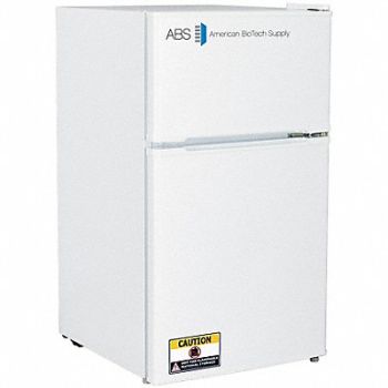 AMERICAN BIOTECH SUPPLY Refrigerator w/ Freezer 33-3/4 H 19 W, 787KC1