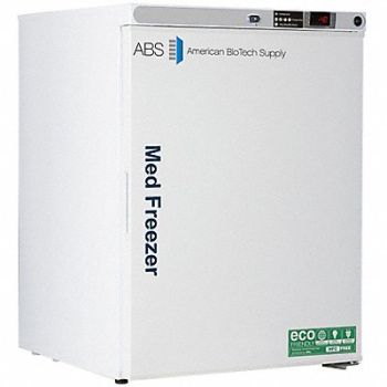 AMERICAN BIOTECH SUPPLY Freezer 4 cu ft 24 D 32-1/8 H 23-3/4 W, 787KD3
