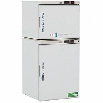 AMERICAN BIOTECH SUPPLY Refrigerator w/Freezer 53-1/8 H 23-3/4 W, 787KE5