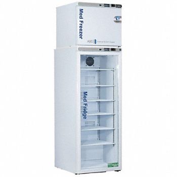 AMERICAN BIOTECH SUPPLY Refrigerator w/Freezer 80-1/4 H 23-3/4 W, 787KE6
