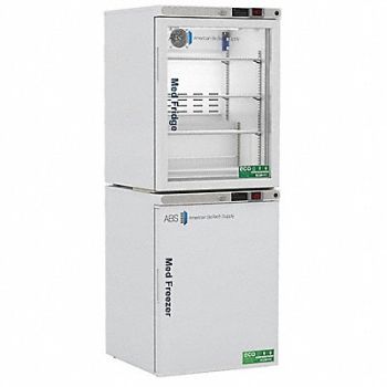 AMERICAN BIOTECH SUPPLY Refrigerator w/ Freezer 65 H 23-3/4 W, 787KE9