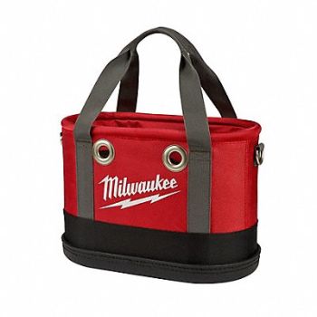 MILWAUKEE Bag Oval 14 Pockets Red/Black 10-3/8 H, 787LN8
