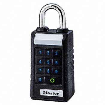 MASTER LOCK Padlock 1-3/8 Vertical Shackle Clearance, 787MD1