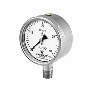 ASHCROFT Low Pressure Gauge, 787MK7
