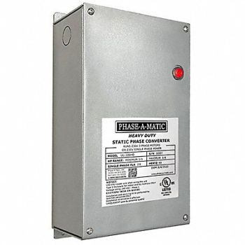 PHASE-A-MATIC Phase Converter Static 1/3 to 3/4 HP OP, 787PK0