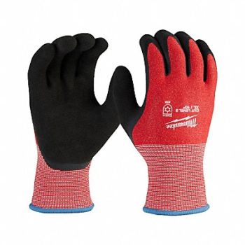 MILWAUKEE WINTER DIP GLOVE CUT 2 XL PK12, 787RH0