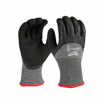 MILWAUKEE WINTER DIP GLOVE CUT 5 S PK12, 787RJ4