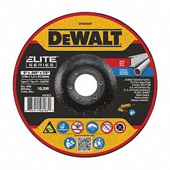 DEWALT Abrasive Wheel 12 250 RPM, 787UD5