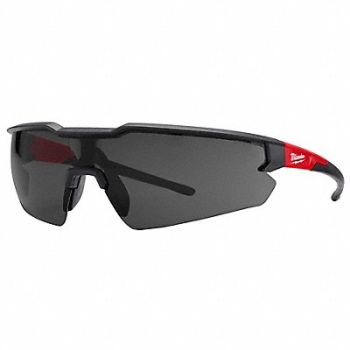 MILWAUKEE Safety Glasses Lens Gray Polycarbonate, 787UG4