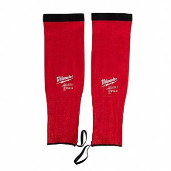 MILWAUKEE Cut-Resistant Sleeves Red HPPE 16 PK12, 787UP8