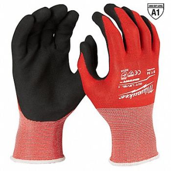 MILWAUKEE Work Gloves Style Knit 9.125 L, 787UR7