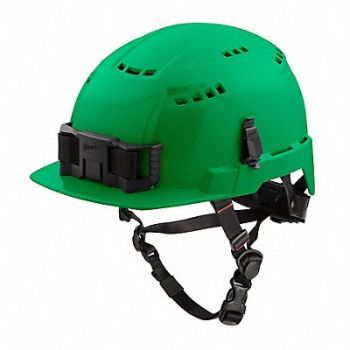 MILWAUKEE Hard Hat Color Green 6 1/2 to 8 1/2, 787VE0