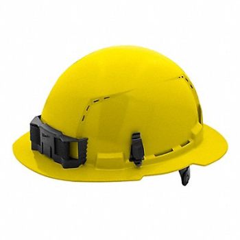 MILWAUKEE Hard Hat Color Yellow 6 1/2 to 8 1/2, 787VG7