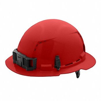 MILWAUKEE Hard Hat Color Red 6 1/2 to 8 1/2, 787VH3