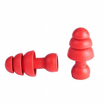 MILWAUKEE Banded Earplugs Color Red Universal PK5, 787VJ8
