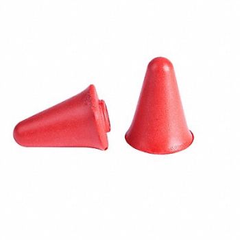 MILWAUKEE Banded Earplugs Color Red Universal PK5, 787VJ9
