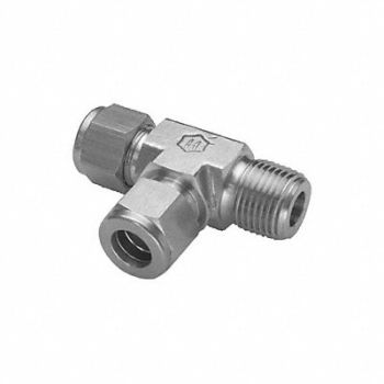 HAM-LET Male Run Tee Stainless Steel, 787YH3