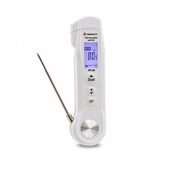 TRIPLETT Stem Thermometer w/ IR For Food 3 Stem, 792RJ2