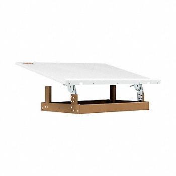 KNAACK Mobile Work Station Tan/Wht Power Coated, 792XZ4