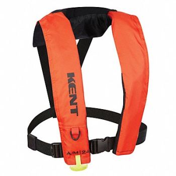 KENT SAFETY Life Jacket Belt Buckle Orange, 792Y06