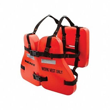 KENT SAFETY Life Jacket Belt Buckle Orange, 792Y07