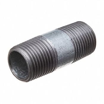 GRAINGER APPROVED Galvanized Steel Pipe Nipple, 793F96