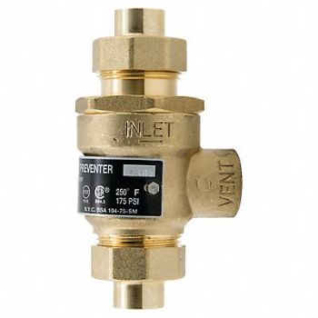 WATTS Backflow Preventer Size 1/2 175 psi, 793HF3