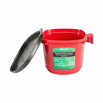 SHUR-LINE Paint Pail Plastic Red, 793J02