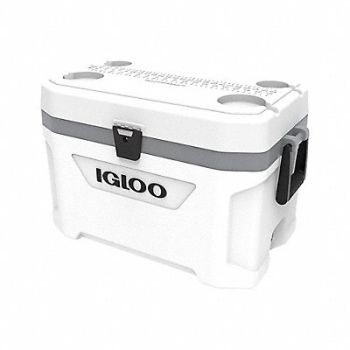 IGLOO Cooler 54 qt 16-1/8 H 15-3/32 W White, 793JY6