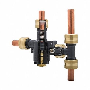 ACORN Tempering Valve Plastic 3/8 Brass Com, 793KC6