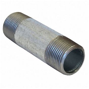 GRAINGER APPROVED Galv.Nipple Seamless 1/2 x 6, 793LV6