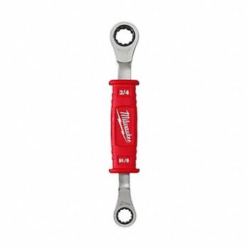 MILWAUKEE Insulating Box Wrench 9 5/8 in L Overall, 793NG0