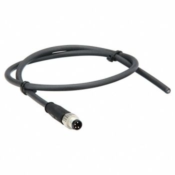 HARTING Cordset 0.5 m Cable PUR Black, 793TW2
