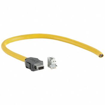 HARTING Cordset 2m Yellow 28 AWG, 793UG1
