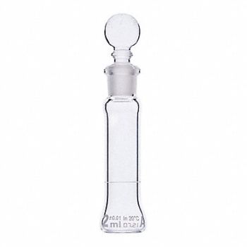 GLOBE SCIENTIFIC Volumetric Flask 0.07 oz 2 mL PK6, 793W18