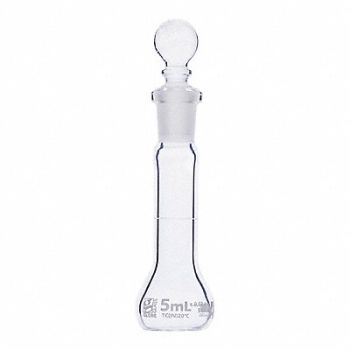 GLOBE SCIENTIFIC Volumetric Flask 0.17 oz 5 mL PK6, 793W19
