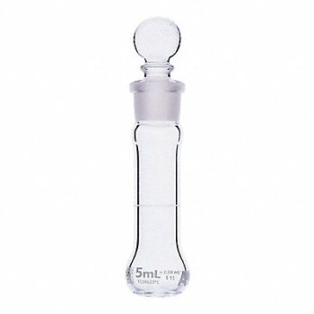 GLOBE SCIENTIFIC Volumetric Flask 0.17 oz 5 mL PK6, 793W29