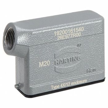 HARTING M20 Rectangular Connector Hood 61.2 mm H, 793Y41
