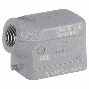HARTING M20 Rectangular Connector Hood 51.2 mm H, 793Y55