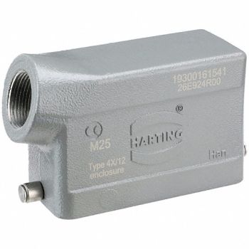 HARTING M25 Rectangular Connector Hood H, 793Y96