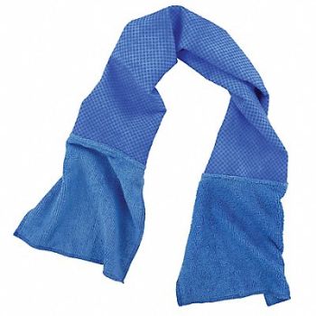 CHILL-ITS BY ERGODYNE Cooling Towel Blue 35 L Overall, 793YX2