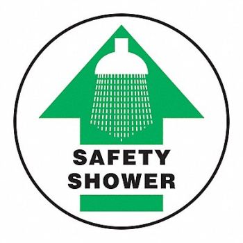 SLIP-GARD Floor Sign Round English, 793Z31