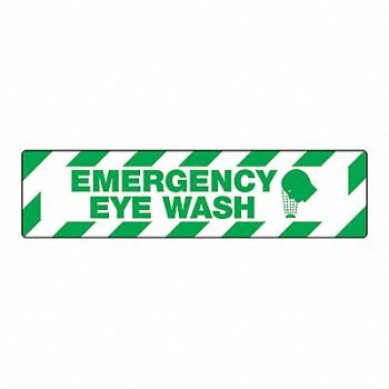 SKID-GARD Floor Sign Horizontal Rectangle English, 793Z34