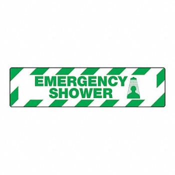 SKID-GARD Floor Sign Horizontal Rectangle English, 793Z35