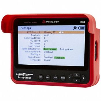 TRIPLETT Camview Analog Camera Tester, 794UA9