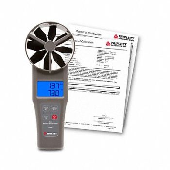TRIPLETT CFM/CMM Air Volume Meter with NIST, 794UC1