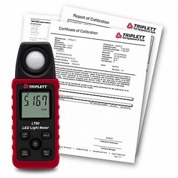 TRIPLETT LED Meter w/ Foot Candle and Lux, 794UD3