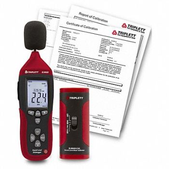 TRIPLETT Noise Datalogger/Calibrator with NIST, 794UD6