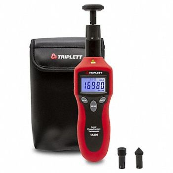 TRIPLETT Combination Photo and Contact Tachometer, 794UE1
